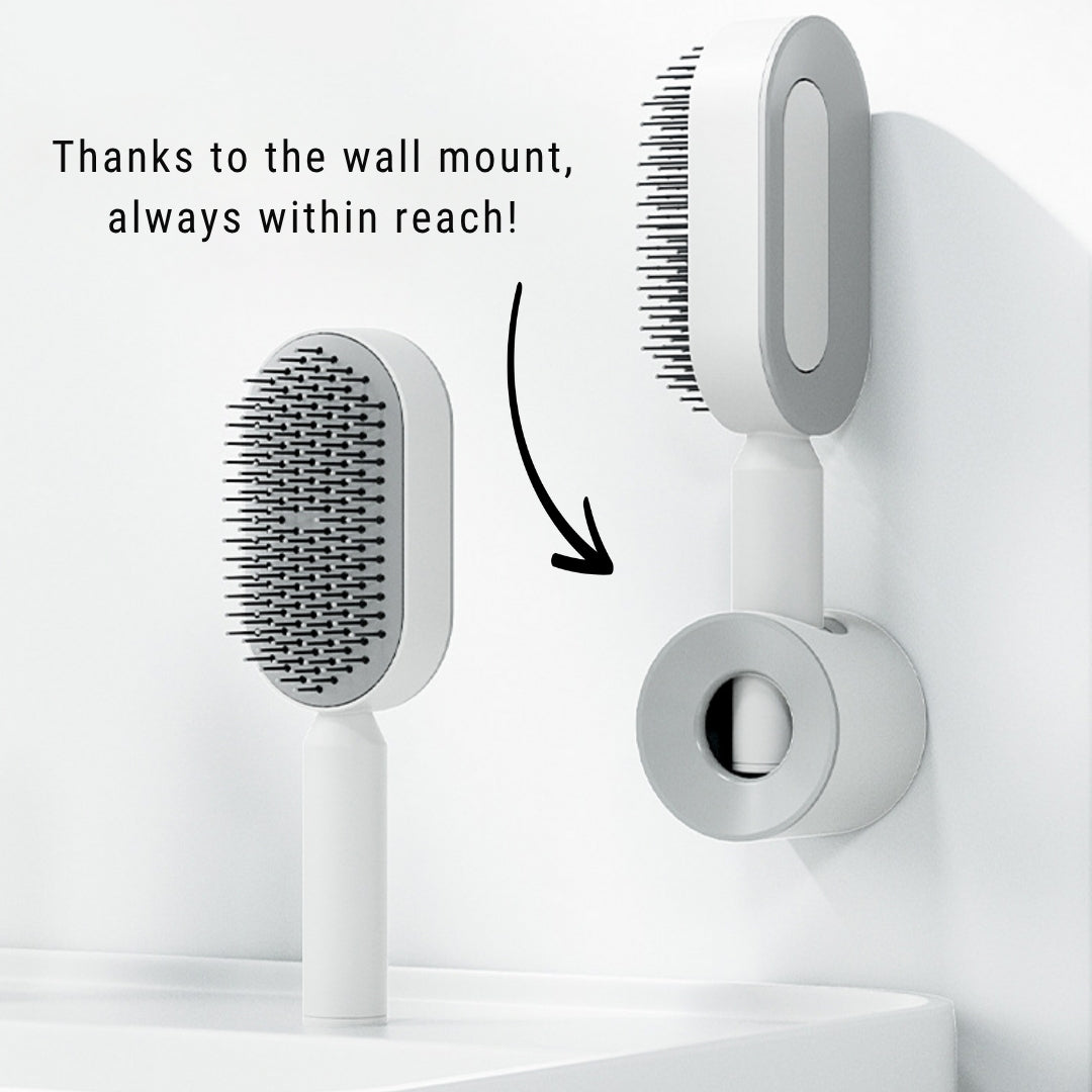 Self-cleaning luxury Hair Brush