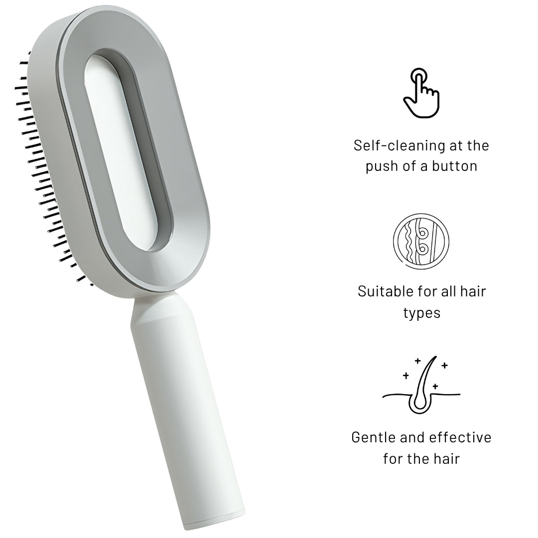 Self-cleaning luxury Hair Brush